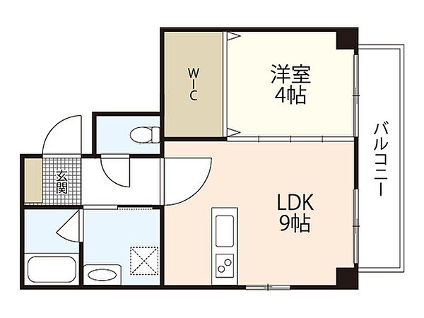 青柳屋ビル ｜広島県広島市中区幟町(賃貸マンション1LDK・3階・36.38㎡)の写真 その2