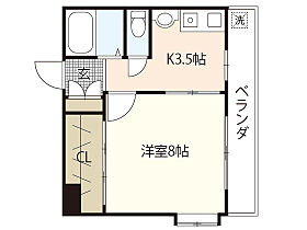 コーポ船田  ｜ 広島県広島市中区江波南3丁目（賃貸マンション1K・3階・23.00㎡） その2