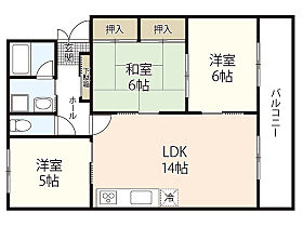 マンション美咲  ｜ 広島県広島市中区江波東1丁目（賃貸マンション3LDK・3階・65.00㎡） その2