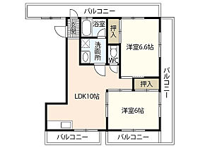 岡田ビル（観音本町）  ｜ 広島県広島市西区観音本町2丁目（賃貸マンション2LDK・4階・50.70㎡） その2