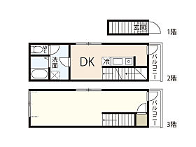 リバーノース大宮  ｜ 広島県広島市西区大宮1丁目（賃貸アパート1DK・2階・39.29㎡） その2