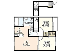 ハイツＳ  ｜ 広島県広島市西区井口鈴が台3丁目（賃貸アパート2LDK・2階・57.13㎡） その2