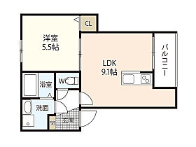 リタリッチ参番館  ｜ 広島県広島市南区青崎2丁目（賃貸アパート1LDK・1階・35.67㎡） その1