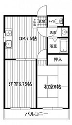 間取図画像 2DK