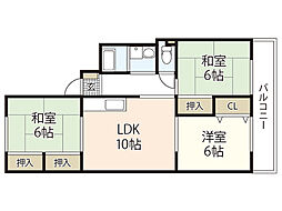間取図画像 3LDK
