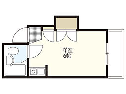 ローレル寺町 ワンルームの間取図画像