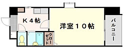 ニューズ弐番館 1Kの間取図画像