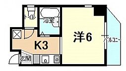 間取図画像 1K