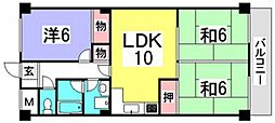 第2イシダビル 3LDKの間取図画像