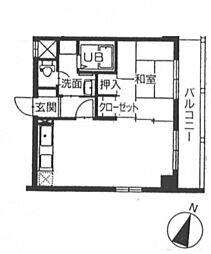 フェニックスハイム 1Kの間取図画像