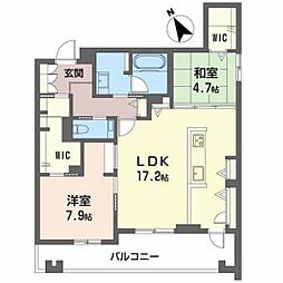 MONOLITH 2LDKの間取図画像