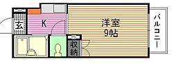 白島森野ビル 1Kの間取図画像