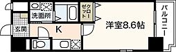 カーサ・フィオーレ中広通り 1Kの間取図画像