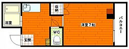 ハイツイシダ3 1Kの間取図画像