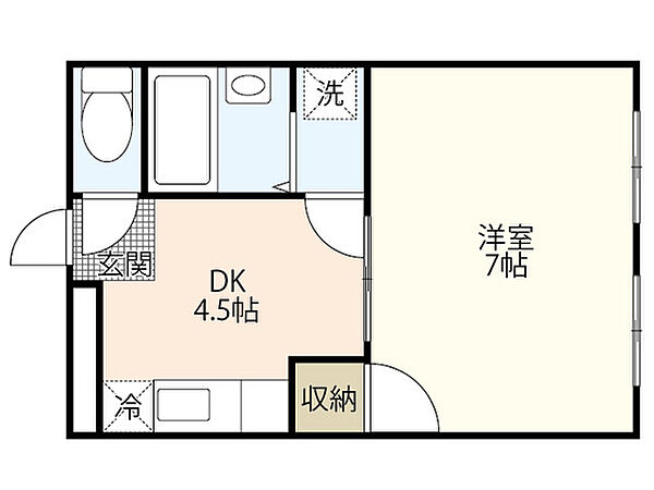 大盛ビル ｜広島県広島市中区土橋町(賃貸マンション1DK・2階・25.00㎡)の写真 その2