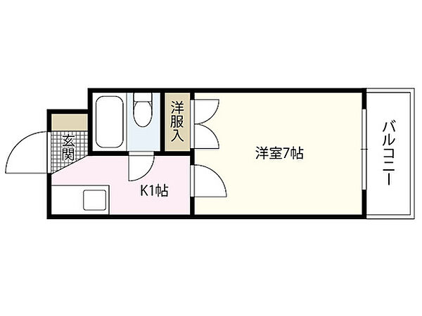 リベルテ矢野 ｜広島県広島市安芸区矢野西5丁目(賃貸マンション1K・4階・18.30㎡)の写真 その2