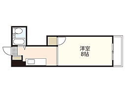 LS舟入本町 1Kの間取図画像