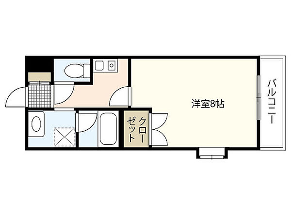 コーボレーション草津 ｜広島県広島市西区草津浜町(賃貸マンション1K・3階・24.19㎡)の写真 その2