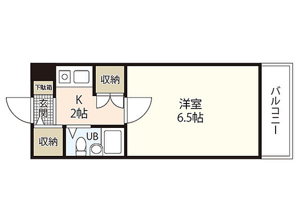 メルヘンマンション矢野東 ｜広島県広島市安芸区矢野東6丁目(賃貸マンション1K・1階・15.75㎡)の写真 その2