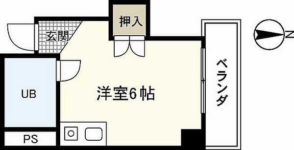 プログレス本川 ｜広島県広島市中区本川町2丁目(賃貸マンション1R・4階・14.58㎡)の写真 その2