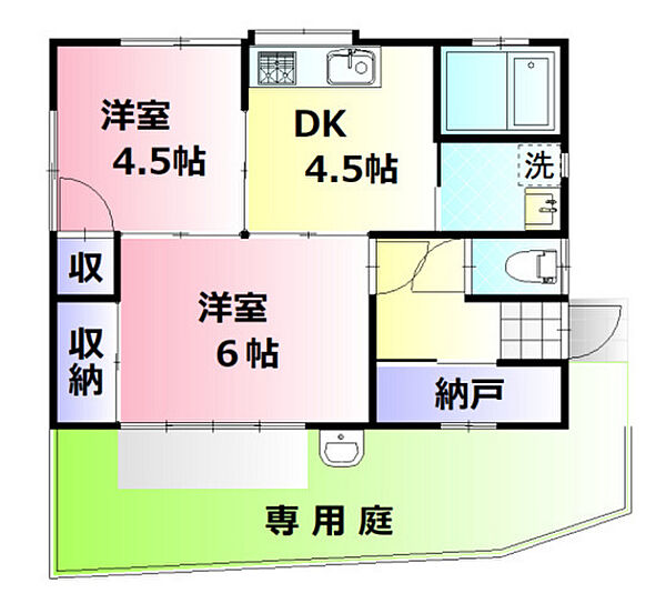 戸坂山根2丁目平屋 ｜広島県広島市東区戸坂山根2丁目(賃貸一戸建2SDK・--・48.00㎡)の写真 その2