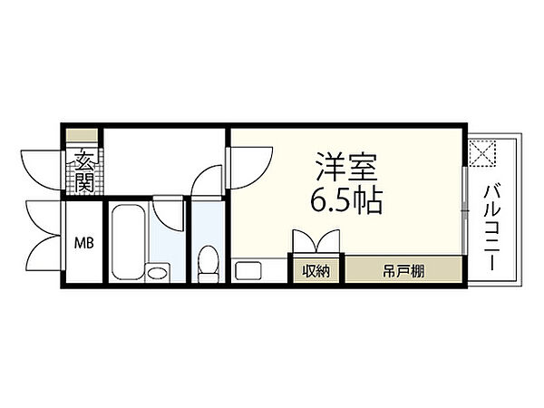 ハイソサエティ宝町 ｜広島県広島市中区宝町(賃貸マンション1R・2階・20.06㎡)の写真 その2