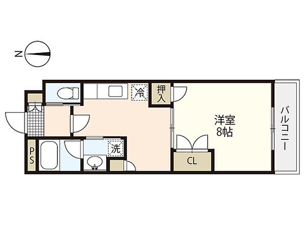 アレグレス己斐本町 ｜広島県広島市西区己斐本町1丁目(賃貸マンション1DK・4階・32.64㎡)の写真 その2