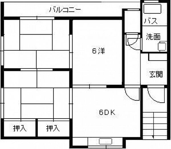 DIY定森ビル ｜広島県広島市西区古江東町(賃貸マンション3DK・2階・56.18㎡)の写真 その2