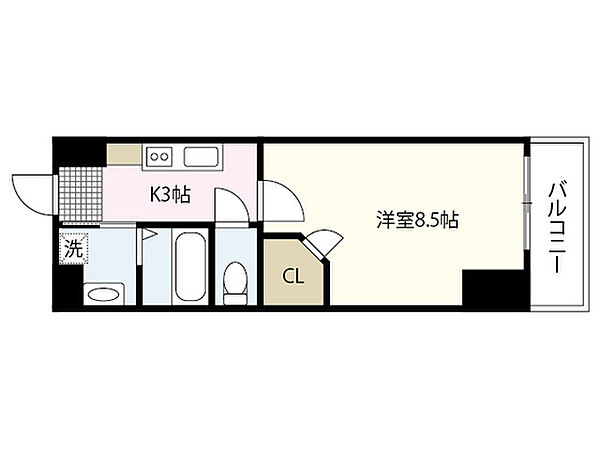 ノーブル大手町 ｜広島県広島市中区大手町5丁目(賃貸マンション1K・11階・28.82㎡)の写真 その2