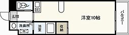福地産業西十日市ビル ワンルームの間取図画像