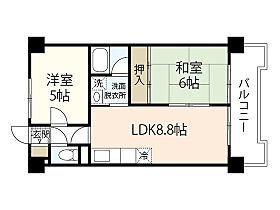 ロイヤルＯＳ  ｜ 広島県広島市西区己斐中1丁目（賃貸マンション2LDK・5階・48.60㎡） その2