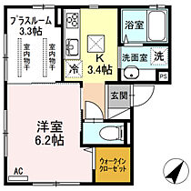 ジョイオレンジ　F  ｜ 広島県広島市東区尾長西2丁目（賃貸アパート1K・1階・33.36㎡） その2