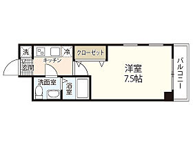 EFT-広瀬北町  ｜ 広島県広島市中区広瀬北町（賃貸マンション1K・6階・23.82㎡） その2