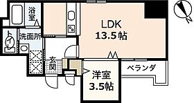 広島県広島市南区京橋町（賃貸マンション1LDK・3階・42.30㎡） その2