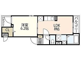 ドミール観音  ｜ 広島県広島市西区観音新町2丁目（賃貸アパート1LDK・1階・34.08㎡） その1