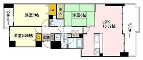 パークハウス東山公園の街　弐番館  ｜ 広島県広島市東区東山町（賃貸マンション3LDK・7階・73.69㎡） その2