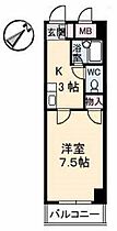 ファミーユ對重  ｜ 広島県広島市東区牛田本町1丁目（賃貸マンション1K・5階・24.22㎡） その2