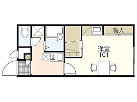 レオパレスアドミラル  ｜ 広島県広島市安芸区船越2丁目（賃貸アパート1K・2階・23.18㎡） その2