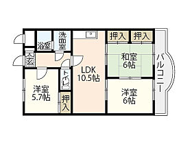 吉岡マンション  ｜ 広島県広島市東区牛田早稲田2丁目（賃貸マンション3LDK・3階・64.46㎡） その2