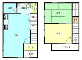 高須賀借家 001 ｜ 広島県安芸郡府中町鶴江1丁目（賃貸一戸建2LDK・--・57.00㎡） その2