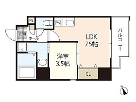 KatayamaBLD22  ｜ 広島県広島市中区橋本町（賃貸マンション1LDK・7階・30.99㎡） その2