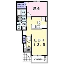 ブライト安芸　Ｂ棟  ｜ 広島県広島市安芸区中野1丁目（賃貸アパート1LDK・1階・46.06㎡） その2