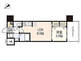 S-RESIDENCE空港通りawesome  ｜ 広島県広島市西区西観音町（賃貸マンション1LDK・2階・29.76㎡） その2