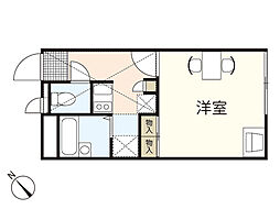 レオパレス杉壱番館 1Kの間取図画像