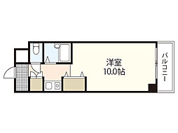 広瀬北ビル ワンルームの間取図画像