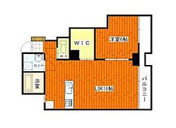 鷹野橋マンション 5階2LDKの間取り