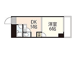 Ｍｙ　Ｌｉｔｔｌｅ　Ｍａｉｓｏｎ 6階1DKの間取り