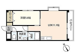間取図画像 1LDK