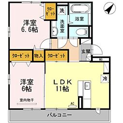 間取図画像 2LDK