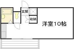 上幟町ビル ワンルームの間取図画像